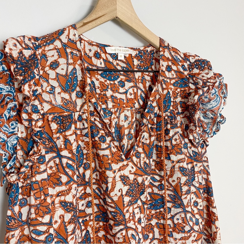 Anthro Love The Label Vineyard Ruffled Top - Picture 6 of 11